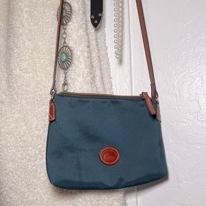 Dooney and Burke navy crossbody purse nylon crossbody pouchette